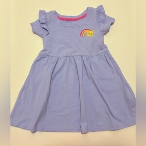 Wonder Nation Lavender Dress with Rainbow Detail